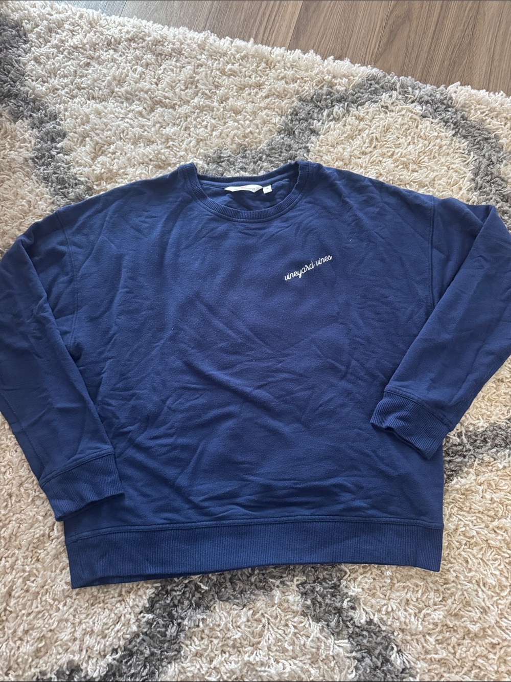 Vineyard Vines Dreamcloth Navy Crewneck Sweatshirt